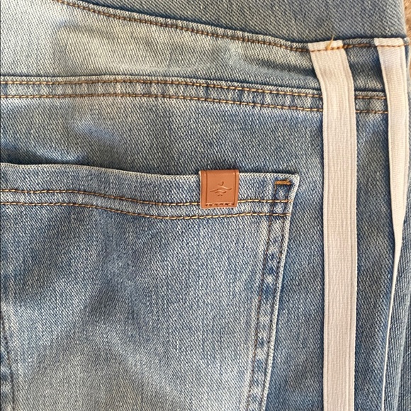 MEDIUM .   HALARA FLEX BAGGY STRIPED WIDE LEG JEANS - Picture 8 of 9